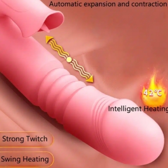 Dương vật rung thụt phát nhiệt có lưỡi liếm Jiuai