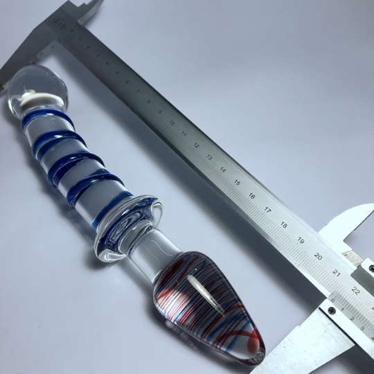 đồ chơi hậu môn bằng thủy tinh cầm tay 2 đầu