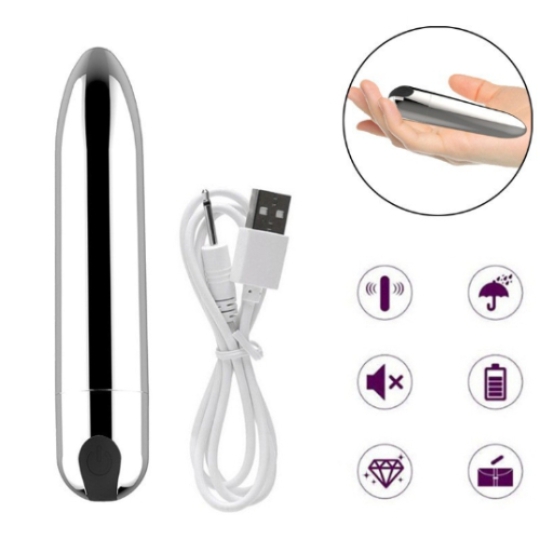 Trứng rung mini viên đạn inox cao cấp