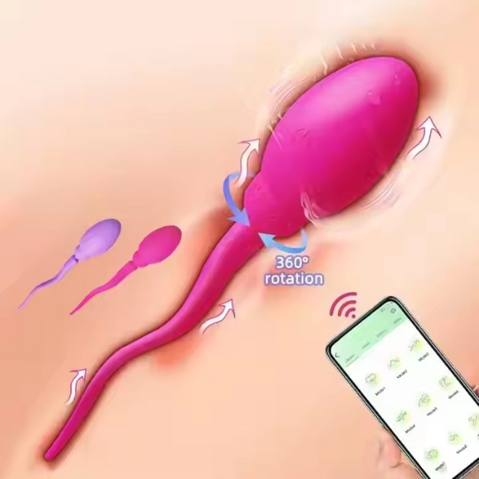 trứng rung con tinh trùng điều khiển qua điện thoại