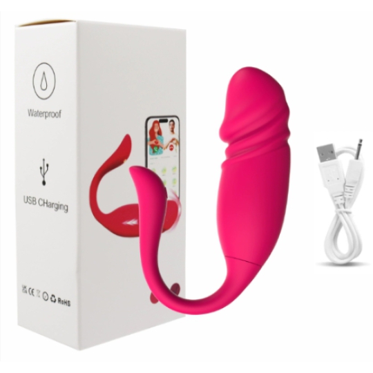 Trứng rung mô phỏng đầu dương vật điều khiển qua app điện thoại