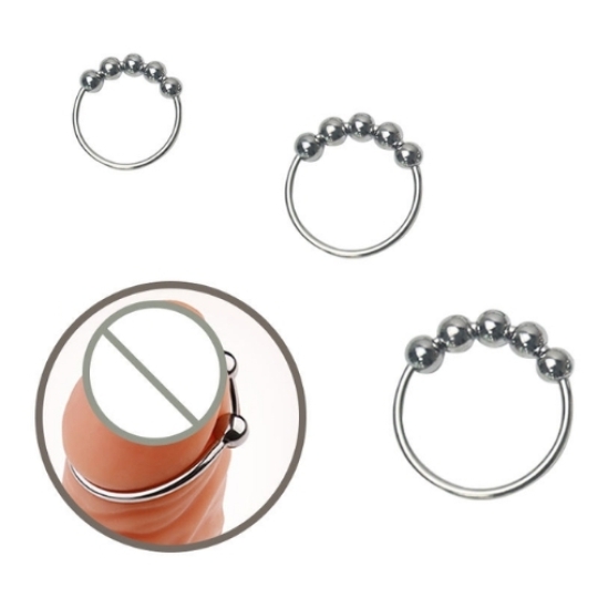 Vòng đeo dương vật inox có bi